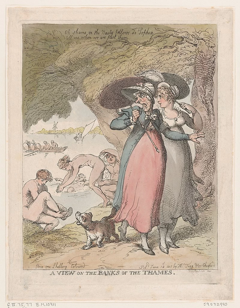 Thomas Rowlandson-184-Una vista sulle rive